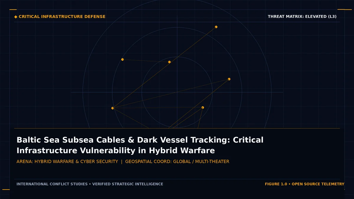 Baltic Sea Subsea Cables & Dark Vessel Tracking: Critical Infrastructure Vulnerability in Hybrid Warfare