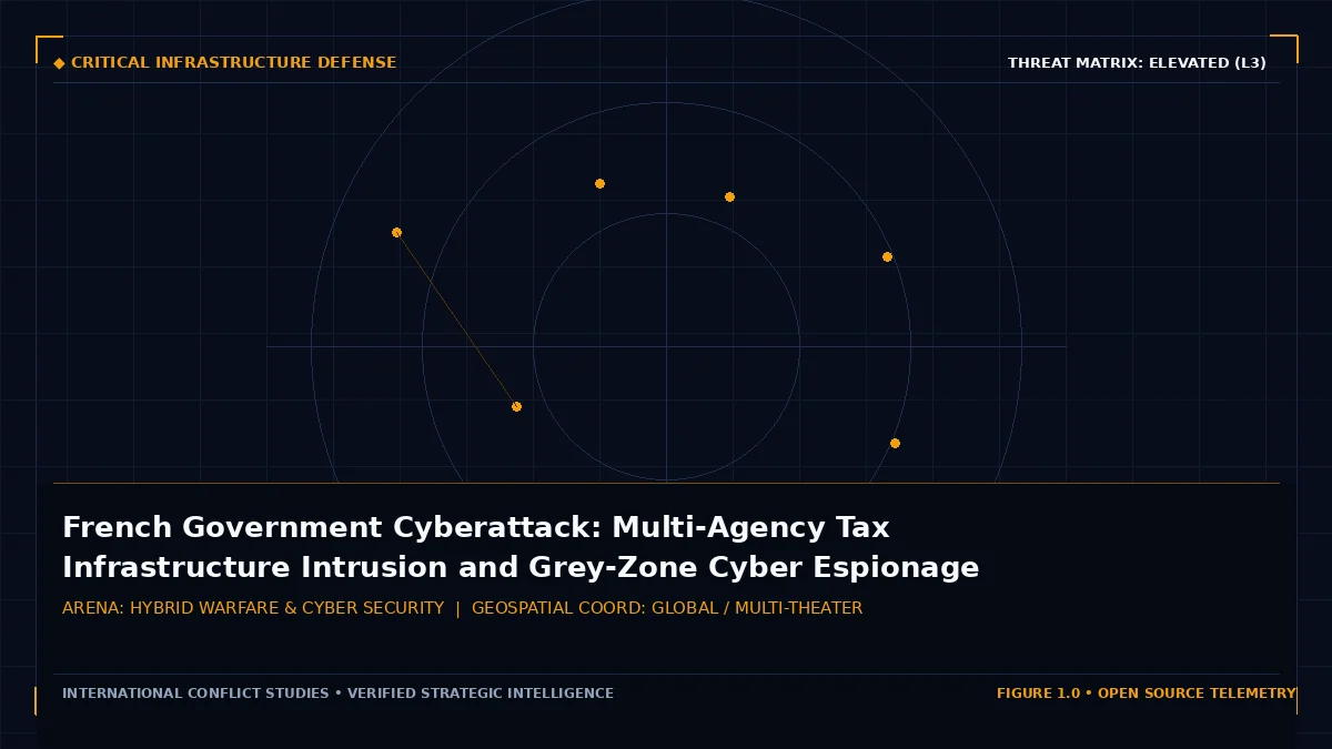 French Government Cyberattack: Multi-Agency Tax Infrastructure Intrusion and Grey-Zone Cyber Espionage