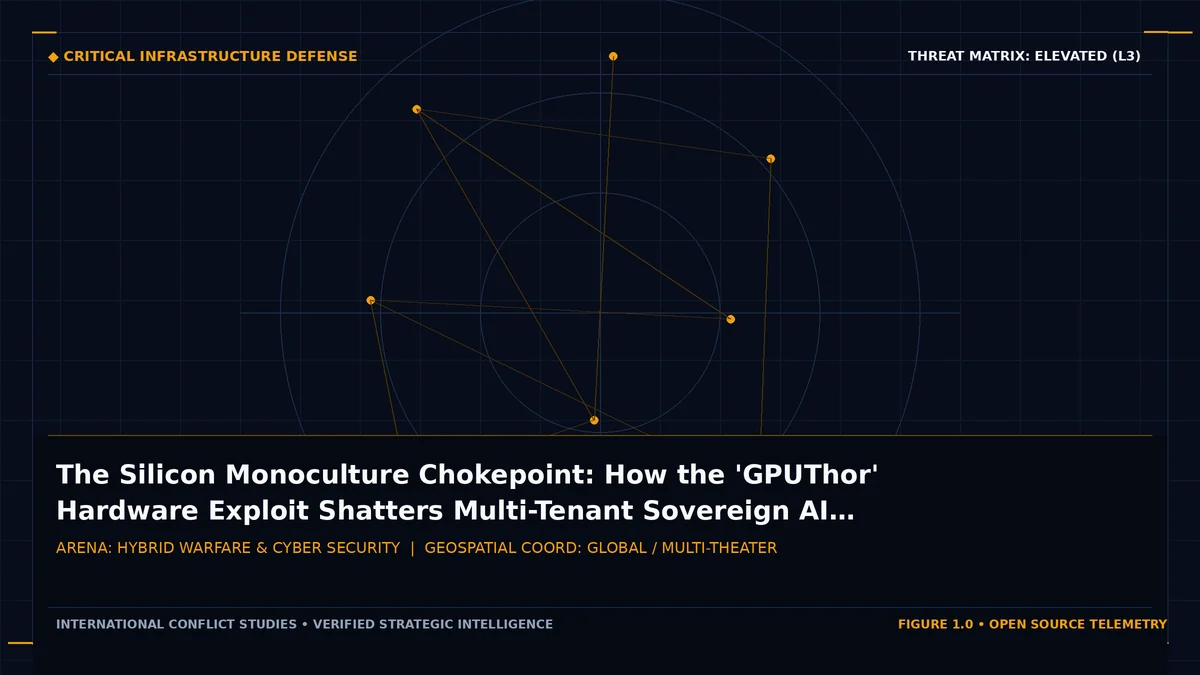 The Silicon Monoculture Chokepoint: How the 'GPUThor' Hardware Exploit Shatters Multi-Tenant Sovereign AI Security
