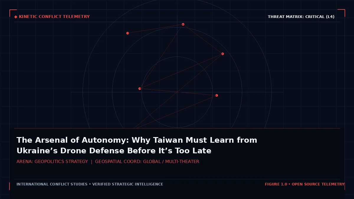 The Arsenal of Autonomy: Why Taiwan Must Learn from Ukraine’s Drone Defense Before It’s Too Late - Tactical intelligence visual and operational telemetry