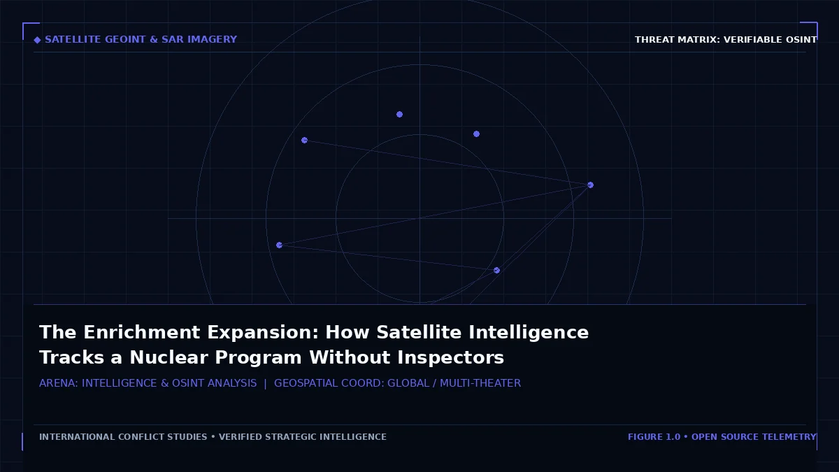 The Enrichment Expansion: How Satellite Intelligence Tracks a Nuclear Program Without Inspectors