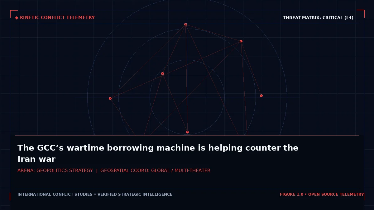 The GCC’s wartime borrowing machine is helping counter the Iran war - Tactical intelligence visual and operational telemetry