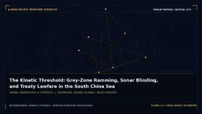 The Kinetic Threshold: Grey-Zone Ramming, Sonar Blinding, and Treaty Lawfare in the South China Sea